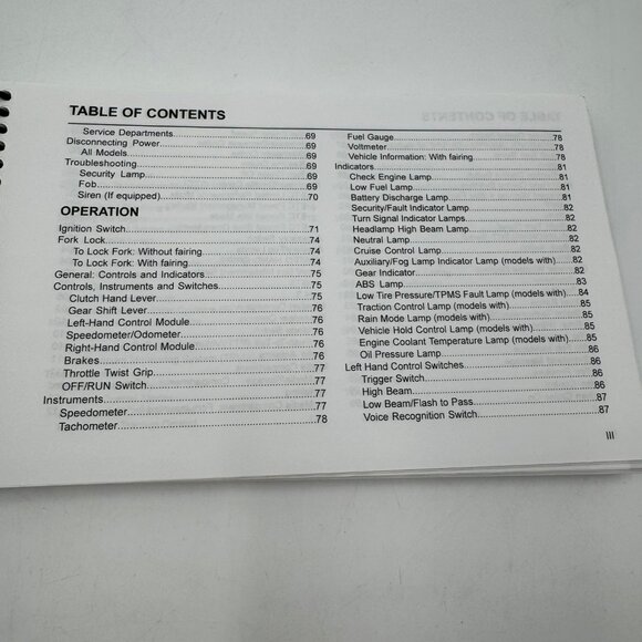 2021 Harley-Davidson Touring Models Original Owners Manual - Picture 7 of 8
